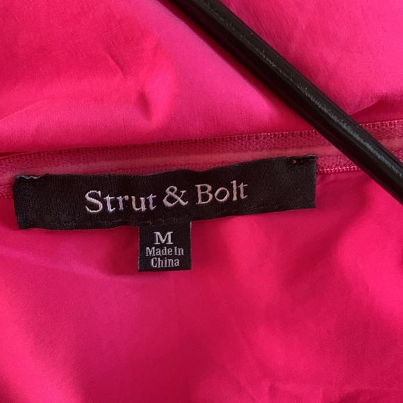 Pink One-Shoulder Ruffle Top - Picture 2 of 2